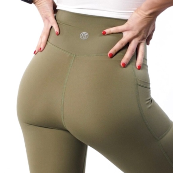 til you collapse TYC effortless vortex pocket leggings green tea size small / 6 - Picture 6 of 9